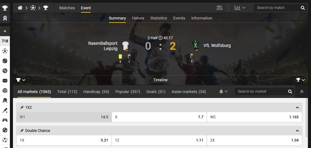 RasenBallsport Leipzig - VfL Wolfsburg