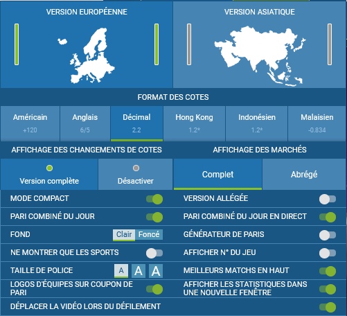 exemple de configuration possible